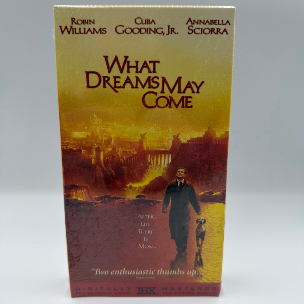 What Dreams May Come VHS 1999 Robin Williams Cuba Gooding Jr THX Sealed New